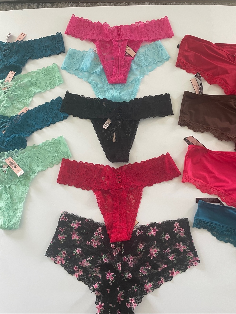 NWT Victorias Secret Lacy Thongs Cheeky Panties 13 total - Picture 8 of 8